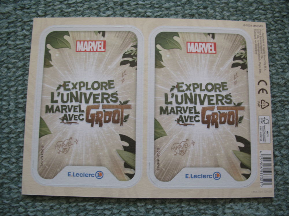 63 cartes  Explore l'univers Marvel avec Groot 
26 Antony (92)