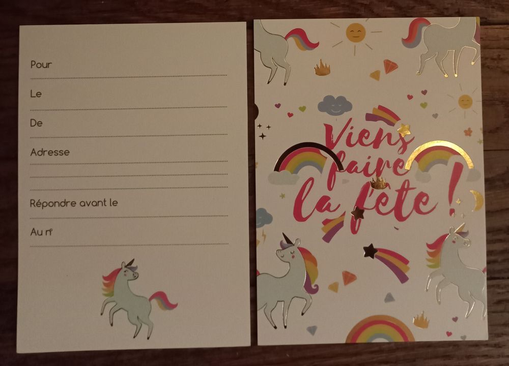 6 cartes d'invitation 2 Beauchamp (95)