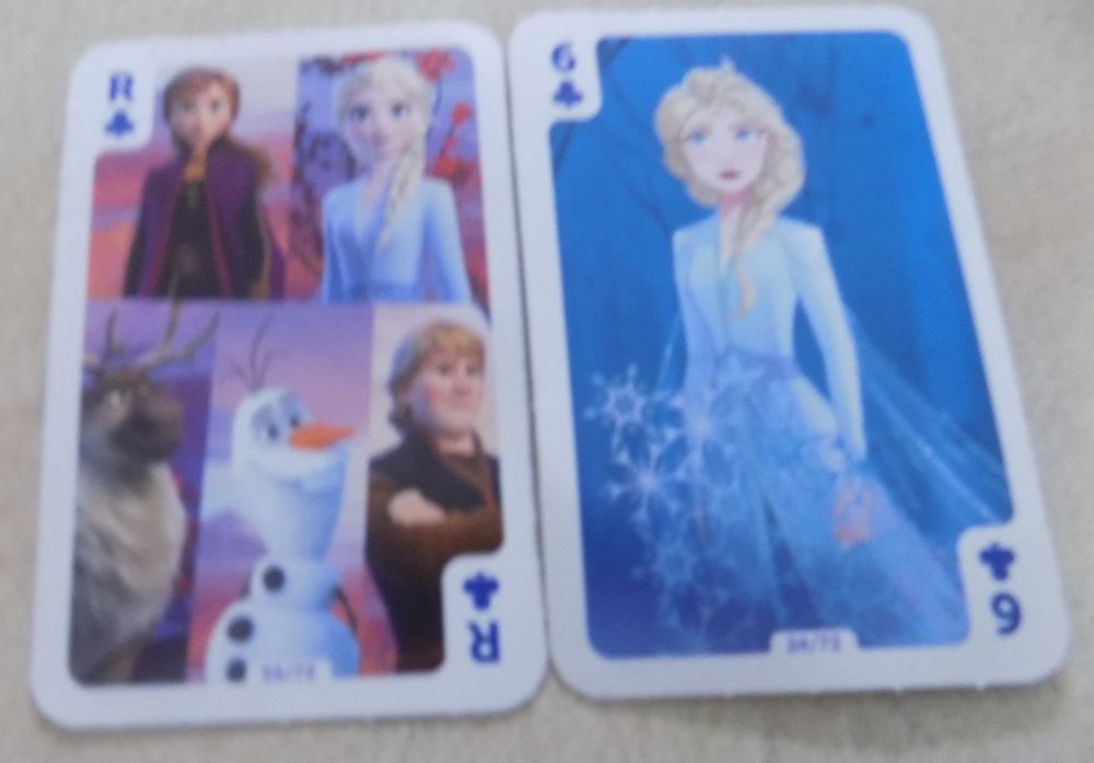 2 cartes � jouer 'reine des neiges II' A DONNER 0 La Motte-d'Aveillans (38)