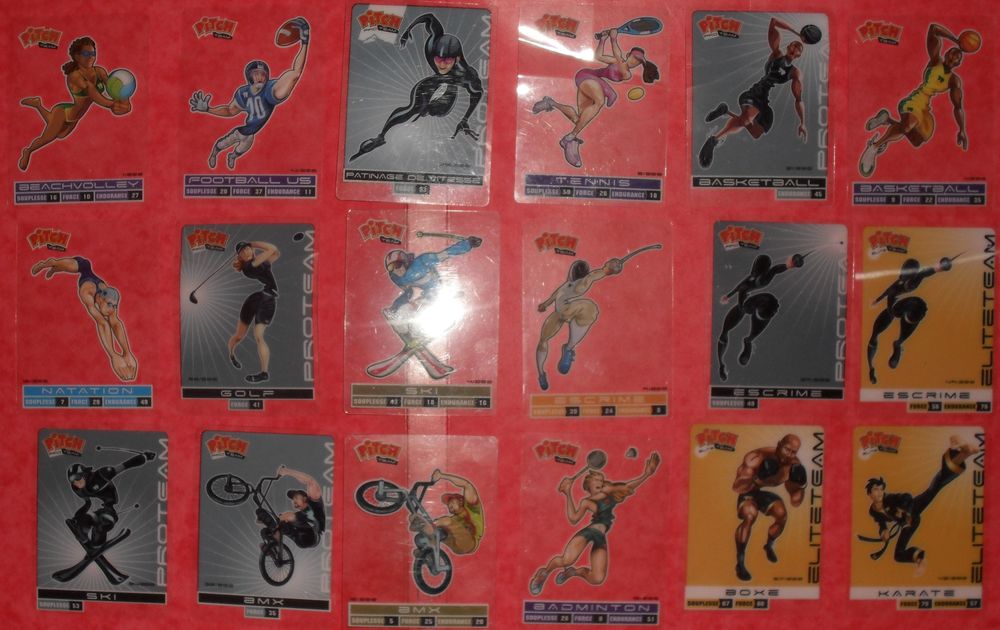 18 Cartes Pitch Sports 2012 - Transparentes. 22 Montreuil (93)
