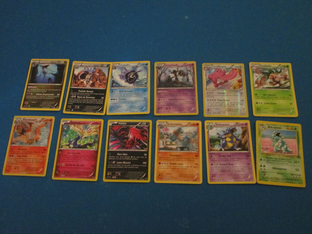 LOT CARTES POKEMON NIDOQUEEN-GOLEMASTOC-FLABUSARD  LOT AP16L 50 Villepinte (93)