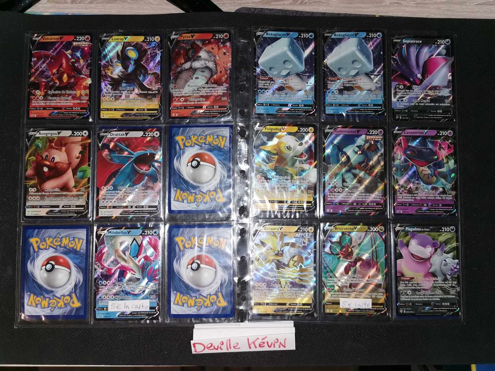 2.Cartes Pok�mon Ultra Rare V,Gold; Secret.Full Art,Raimbow 900 Clermont (60)