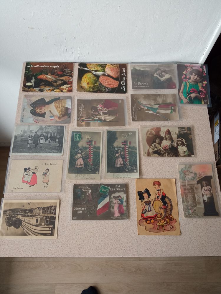 Lot 33 cartes postal + 89 timbres 40 Sotteville-l�s-Rouen (76)