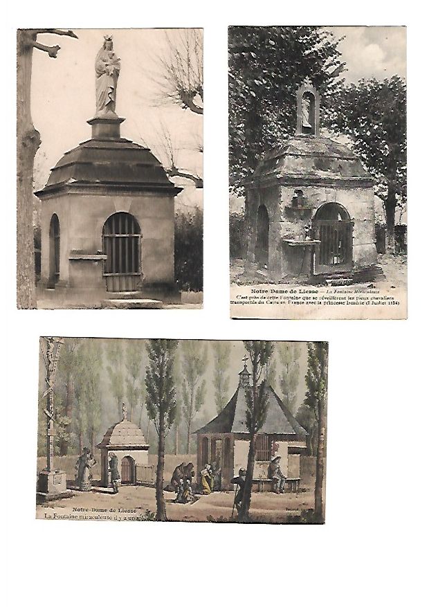 Cartes postale sur Notre-dame de liesse lot n° 1 3 Viry-Noureuil (02)