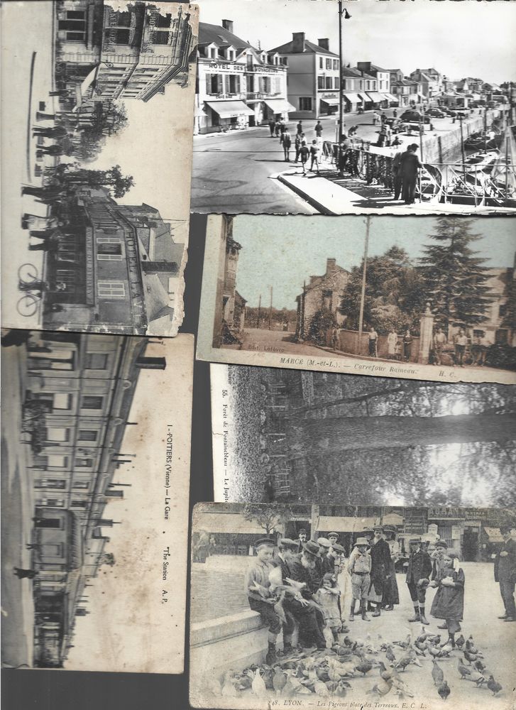 CPA cartes postales anciennes (drouille) uniquement. 1.8 kg. 15 Crucheray (41)