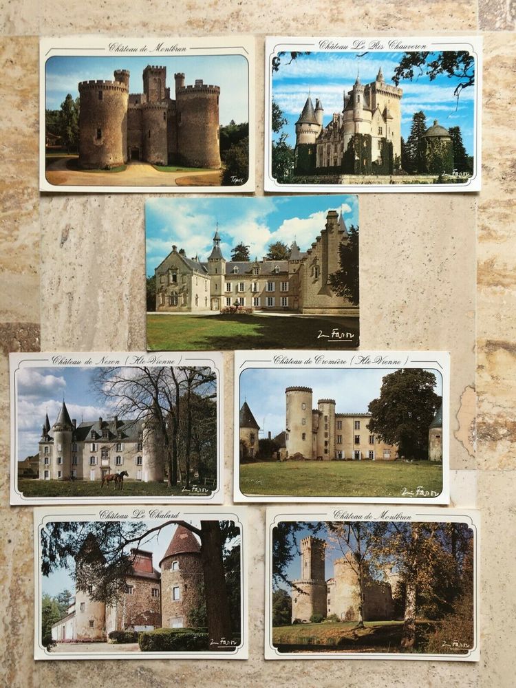  7 Cartes Postales Collection Marcel Farou Ch�teaux 9 Blaye (33)