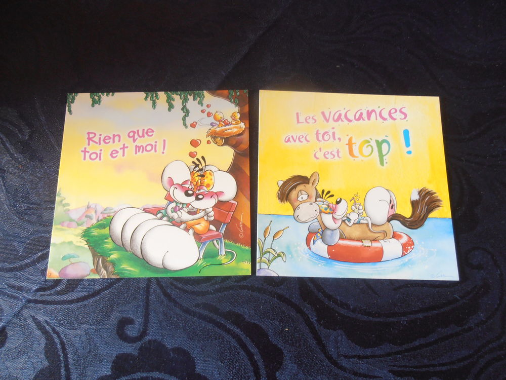 2 cartes postales Diddl (45) 2 Tours (37)