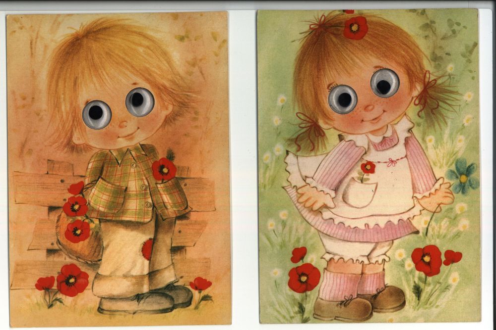 Lot de 2 cartes postales  gar�on et fille
5 Sept�mes-les-Vallons (13)