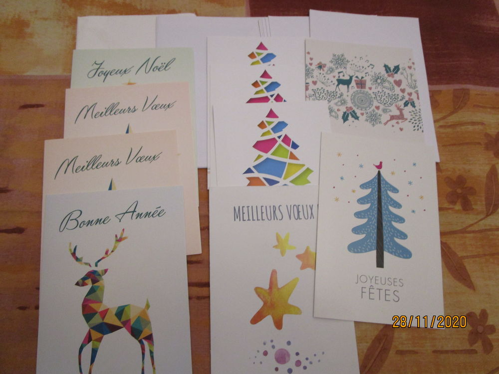 CARTES POSTALES DE NOEL 2 Chanteloup-en-Brie (77)