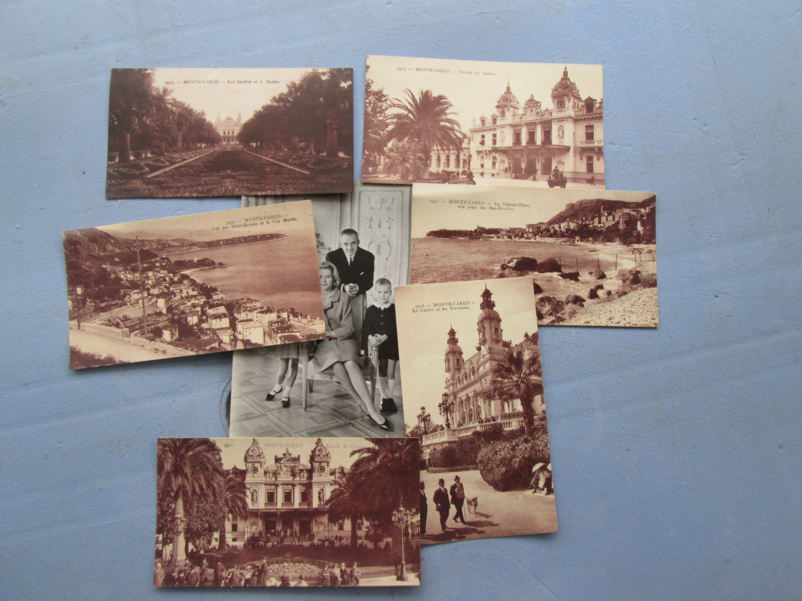 7 cartes postales noir et blanc de Monaco / Mont�-Carlo 5 Chauriat (63)