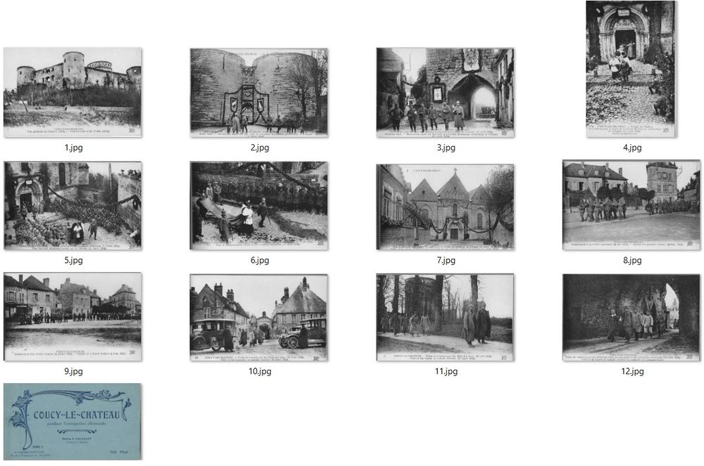 Cartes postales Occupation allemande 1916 Coucy-le-Ch�teau 0 Sannois (95)