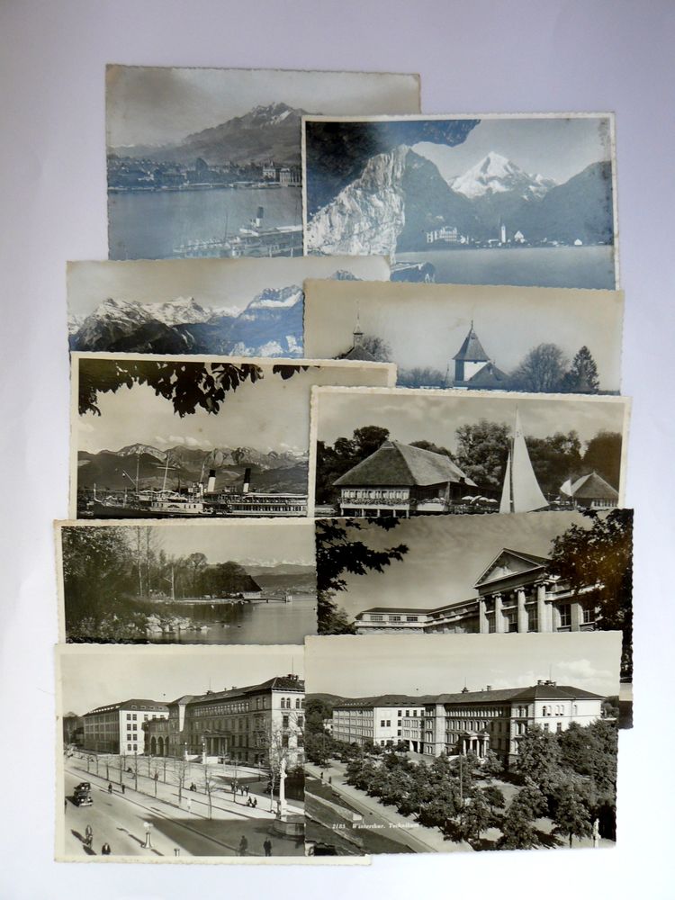 Lot 10 cartes postales suisse anciennes ann�es 50 12 Argenteuil (95)