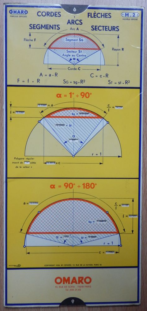 Carton OMARO : cordes arcs fleches secteur : TBE 8 �vry (91)