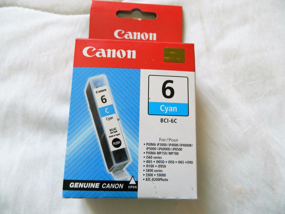 Cartouche d'encre Canon originale Pixma IP3000 Cyan 2 Villiers (86)