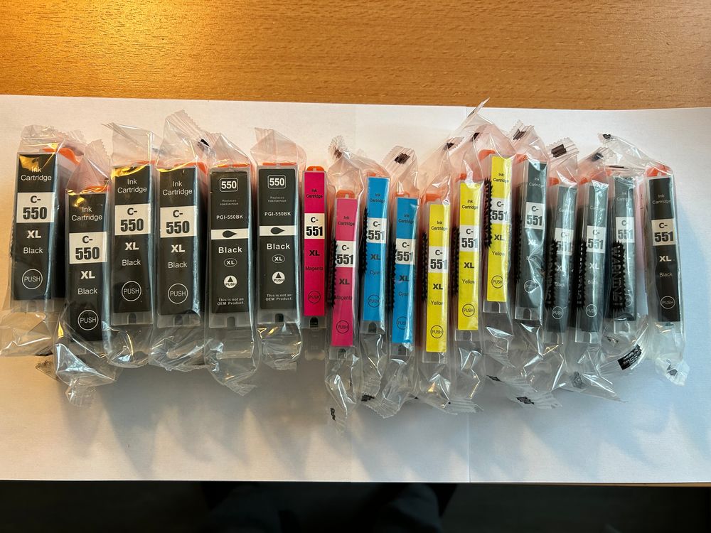 Cartouche d'encre 550 et 551 pour Imprimante CANON 20 Aix-les-Bains (73)