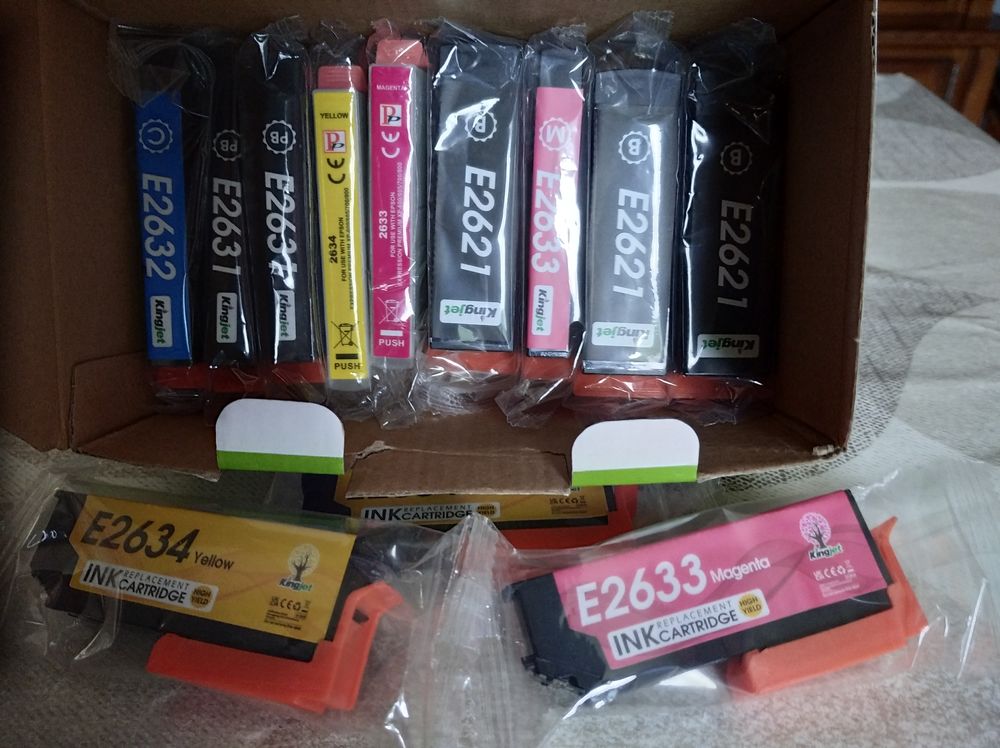15 cartouches  d,encre epson 26xl et 4 cartouches canon 551 20 Saint-Fulgent (85)