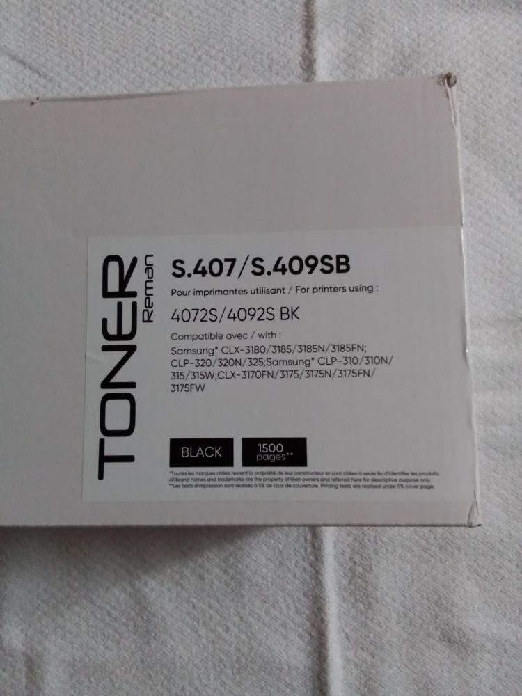 2 cartouches d encre noire pour imprimante Samsung laser 58 Louvres (95)