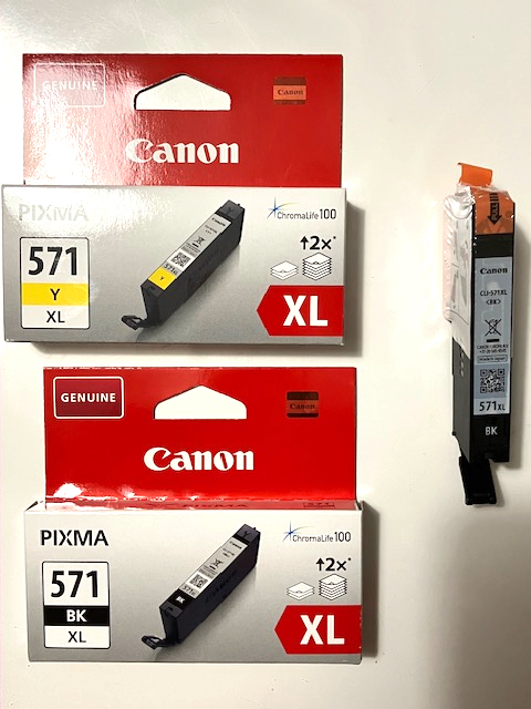 Lot de 3 cartouches d'encre PIXMA 571 XL. 26 Eybens (38)