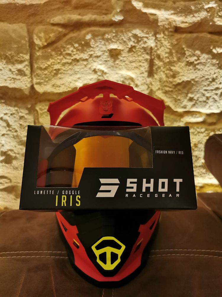 Casque et lunette de cross shot race gear neuf 200 Bordeaux (33)
