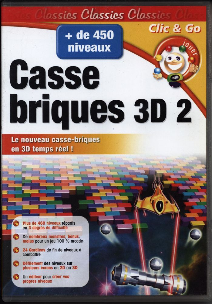 Casse briques 3 D  2 pour  PC
10 Sept�mes-les-Vallons (13)