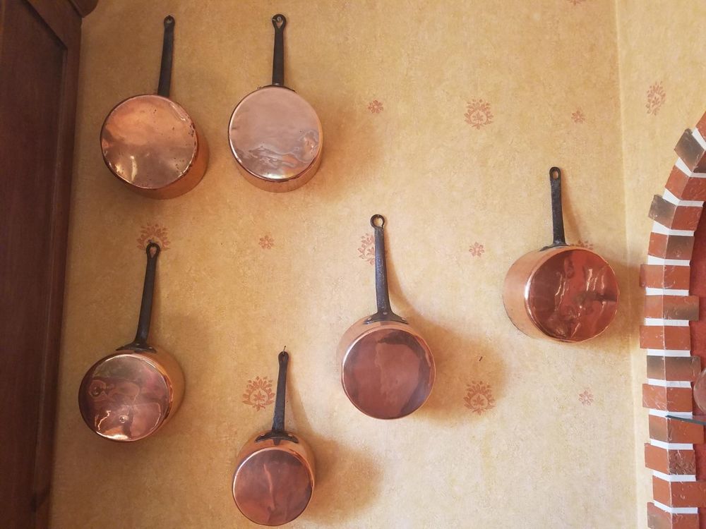 Lot de 6 casseroles en cuivre 0 Segr� (49)