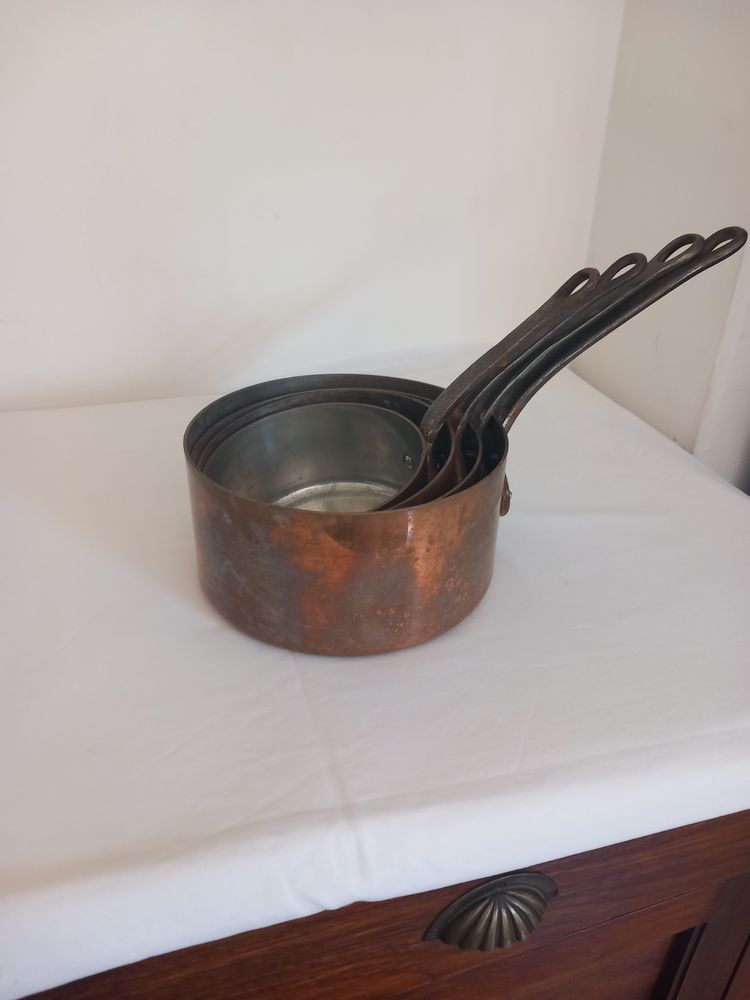  4 casseroles cuivre 60 Pi�gut-Pluviers (24)