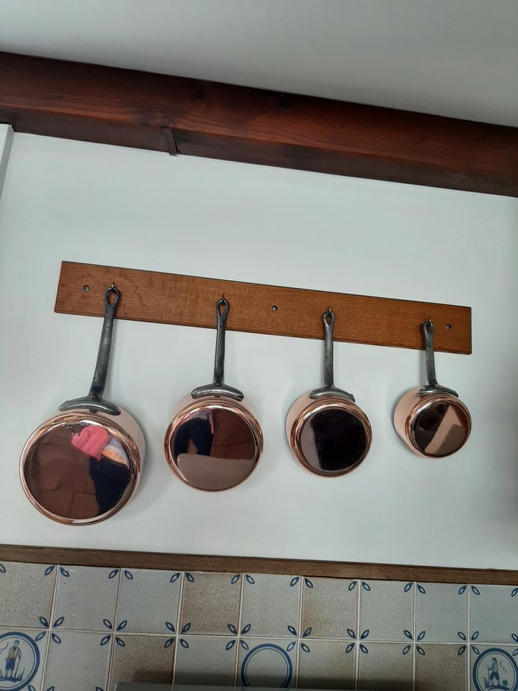 Lot de 5 casseroles en cuivre 75 Sainte-Marie-de-R� (17)