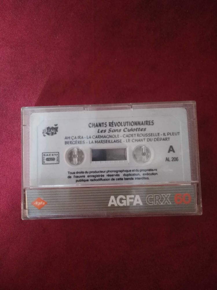 Cassette audio chants r�volutionnaires 3 Avermes (03)