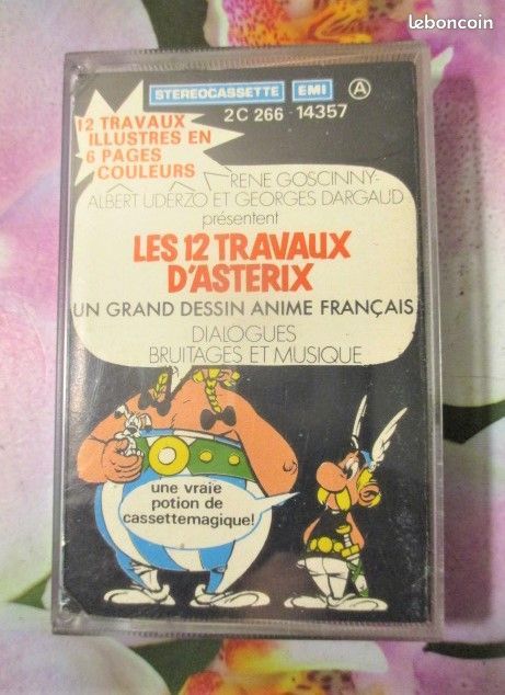 Cassette audio  Les 12 travaux d'Ast�rix  22 H�rouville-Saint-Clair (14)