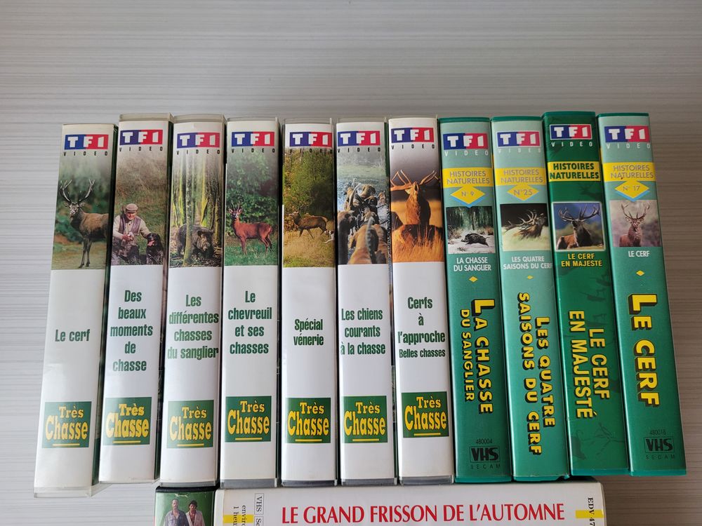 Lot de cassettes de chasse VHS ( 17 ) 13 Bar-sur-Seine (10)
