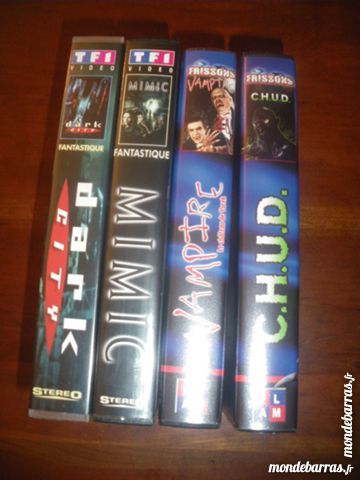 Lot de 4 cassettes  Frissons/Fantastique  (48) 4 Tours (37)