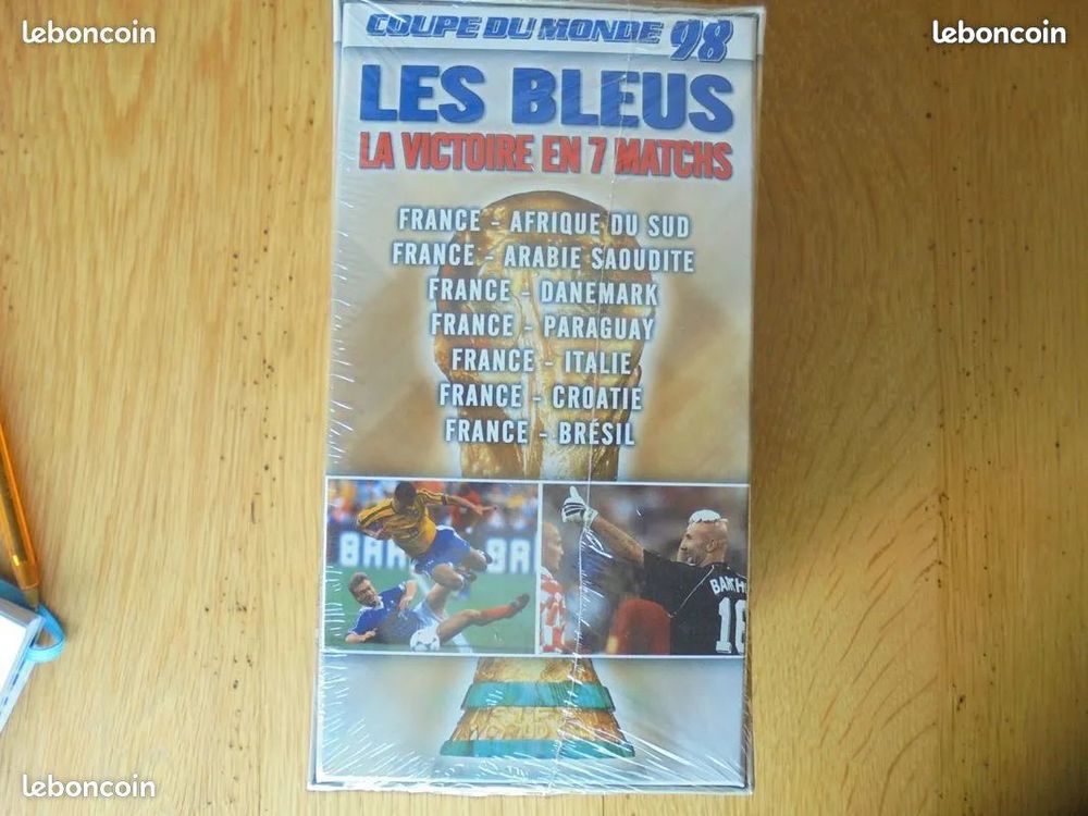 4 cassettes VHS neuves coupe du monde 98 5 Aix-Noulette (62)