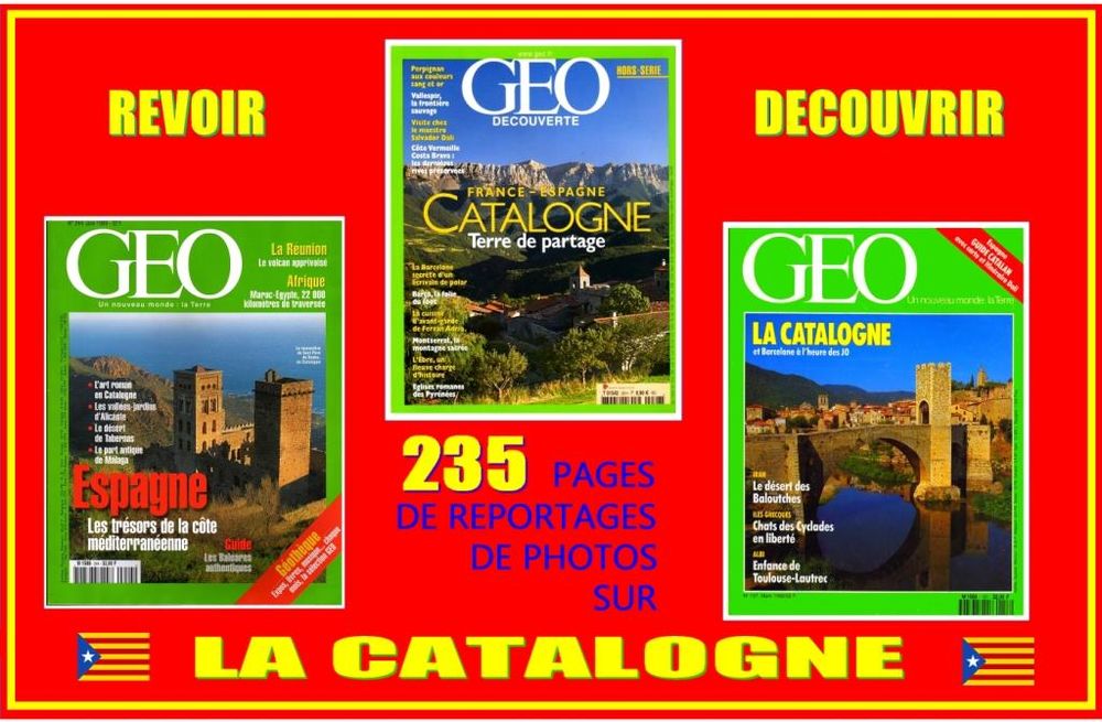 LA CATALOGNE - g�o - ESPAGNE / prixportcompris 15 Strasbourg (67)