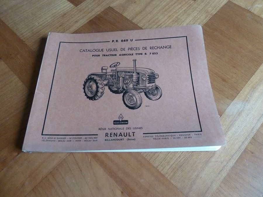 Catalogue de pi�ces d�tach�es pour tracteur RENAULT D16 46 Marcilly-le-Hayer (10)