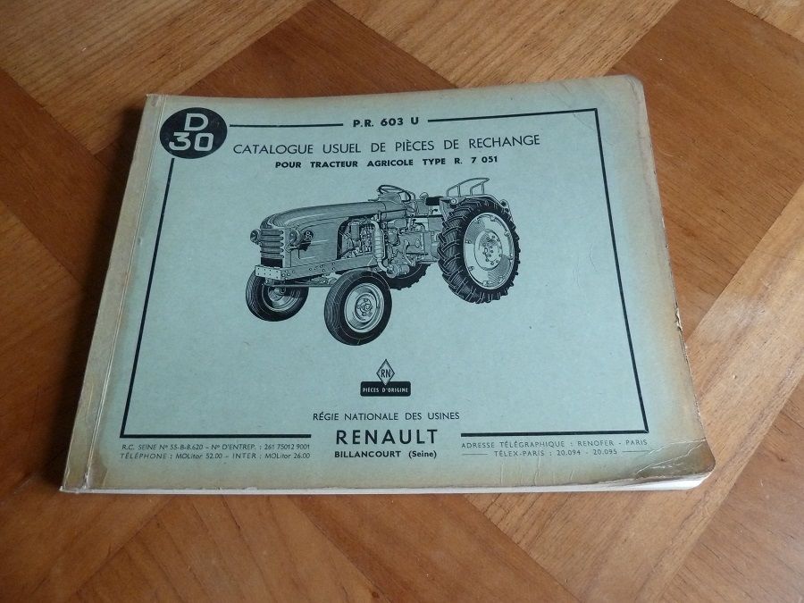 Catalogue de pi�ces d�tach�es pour tracteur RENAULT 46 Marcilly-le-Hayer (10)