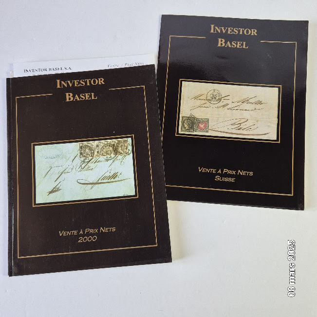 Lot de 2 catalogues de � prix net , Suisse, 2000, Phil 15 Saumur (49)