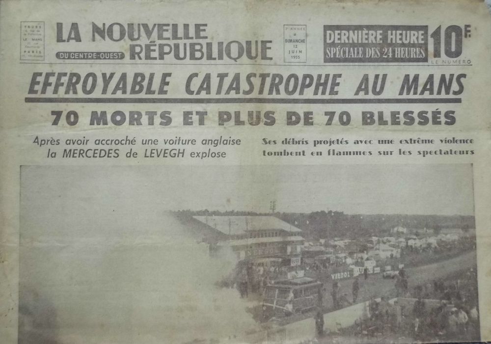 Catastrophe au Mans de juin 1955 4 Parthenay (79)