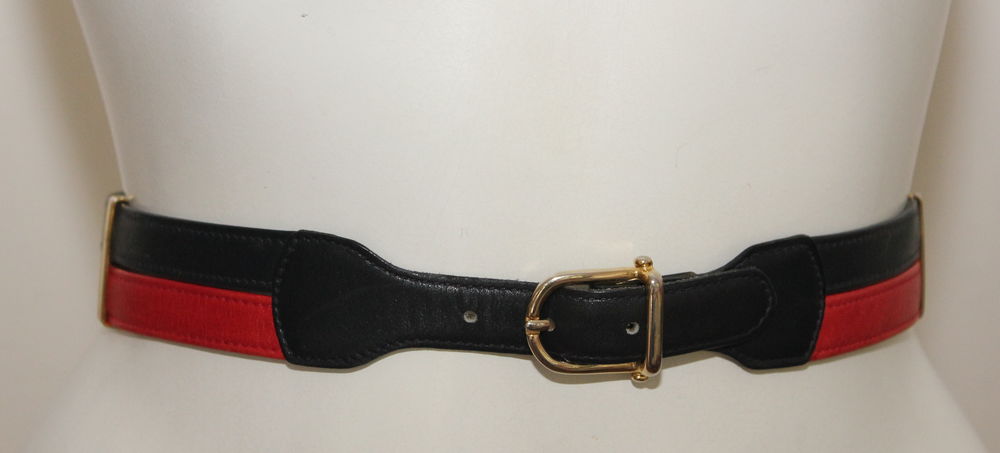 Ceinture cuir bicolore CELINE 120 Issy-les-Moulineaux (92)