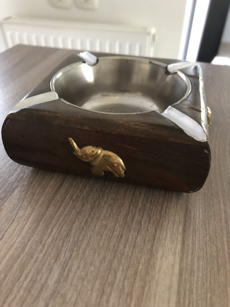 Cendrier indien en bois avec bol en acier 5 Bois-d'Arcy (78)