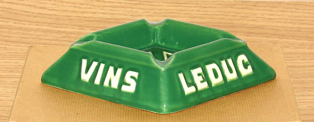 Cendrier publicitaire Bieres vins leduc vide poche c�ramique brasserie vintage 20 Dunkerque (59)