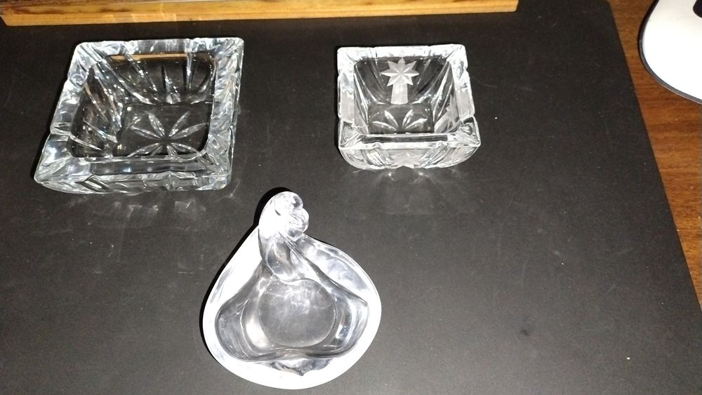 3 cendriers en cristal 40 Nantes (44)