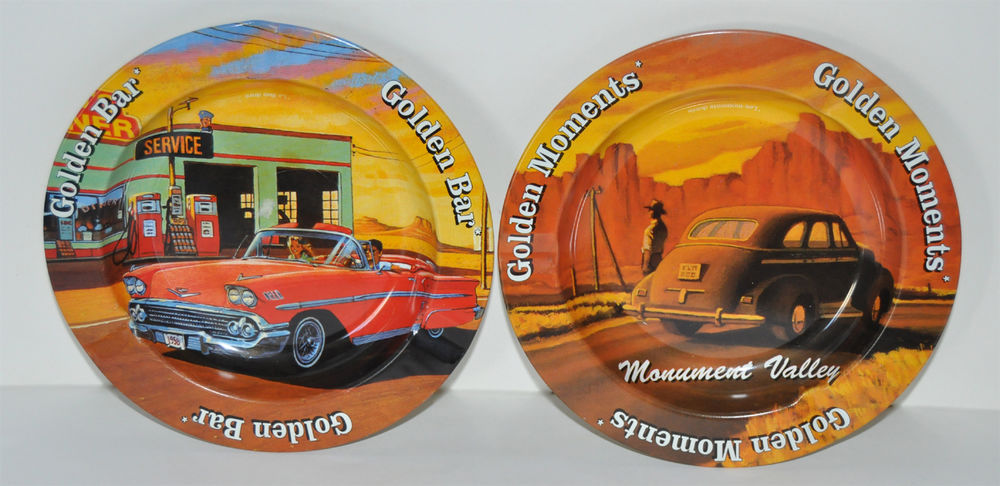 Cendriers m�tal s�rigraphi� th�me am�ricain 5 Orl�ans (45)