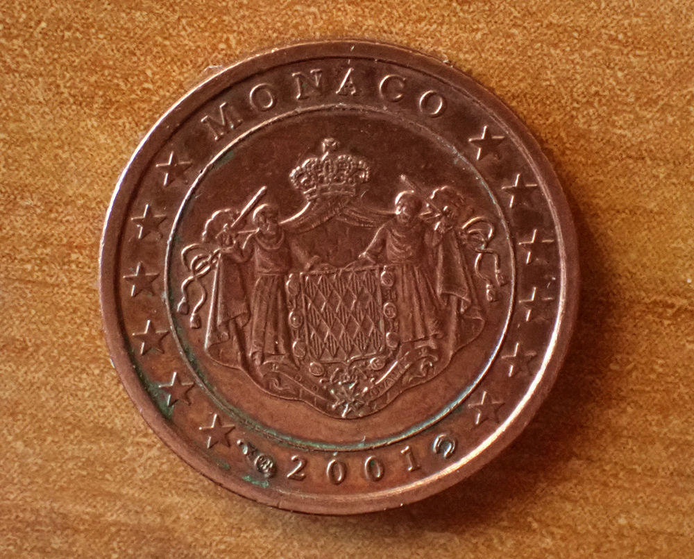 1 centime d'euro monégasque (2001) 0 Narbonne (11)