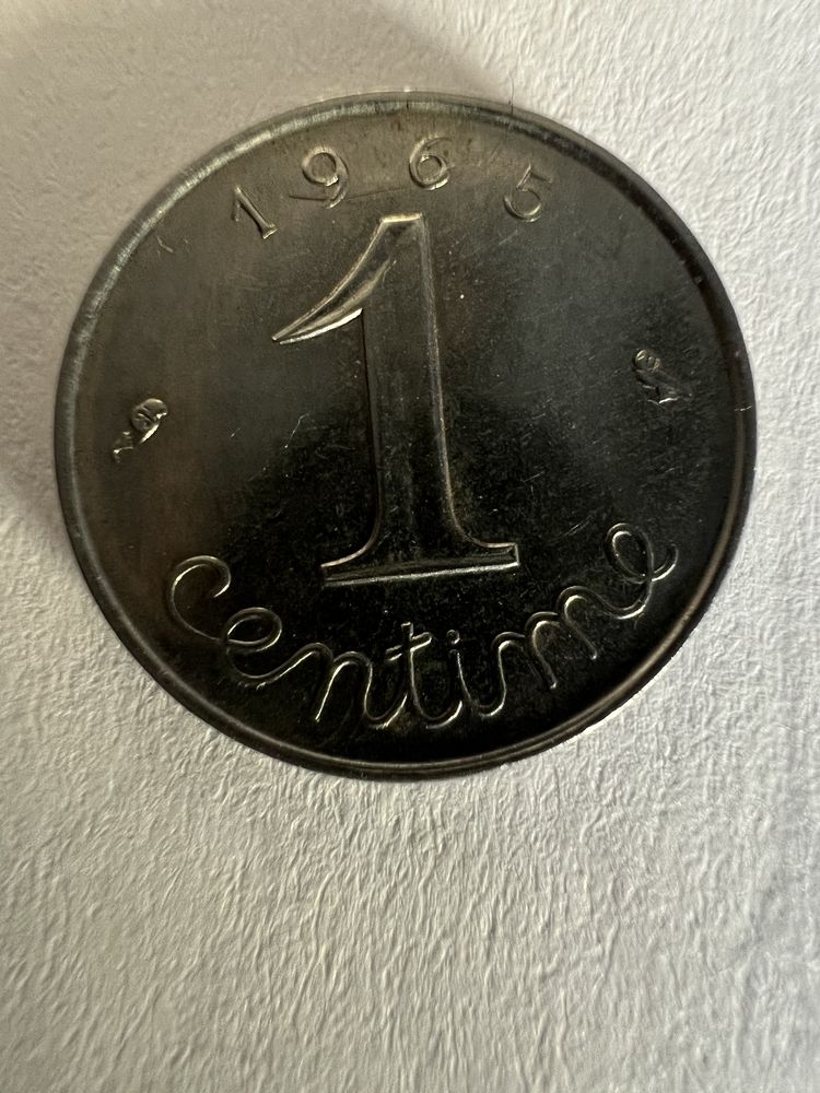 1 centimes de franc 1965. 5 Pierrelaye (95)