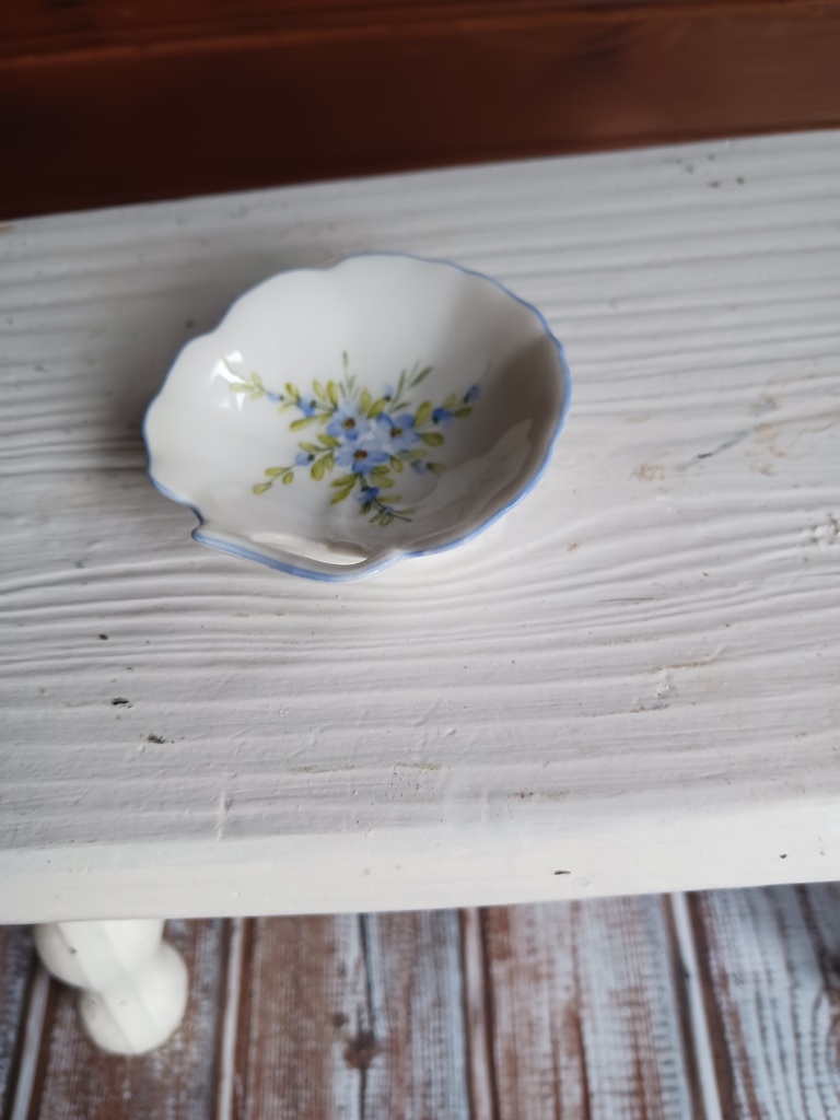 Bol C�ramique Blanc Motif Floral 3 Thourotte (60)