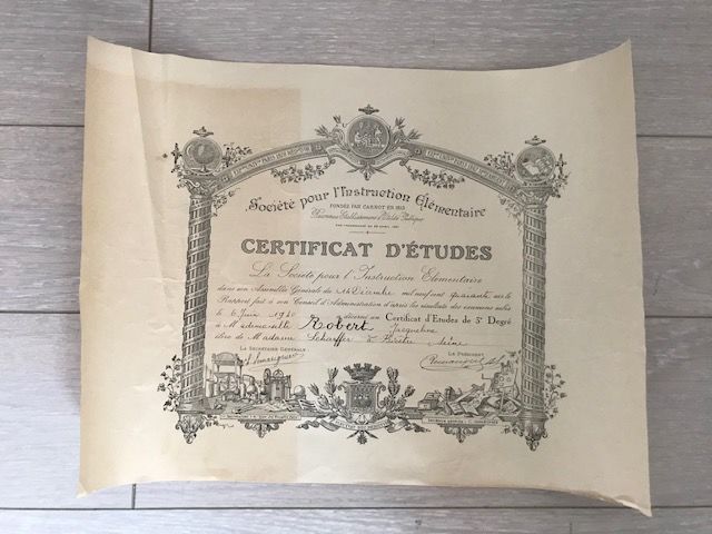 Certificat d'�tudes 1940 5 Nice (06)