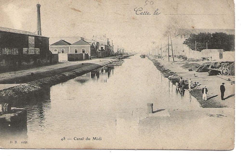 48 - CETTE - CANAL DU MIDI ( SETE ) 2 Gigean (34)