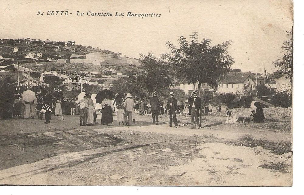 54 - CETTE - LA CORNICHE LES BARAQUETTES ( SETE ) 4 Gigean (34)