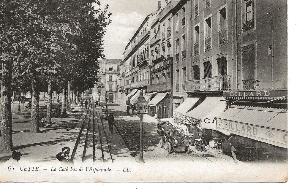 65 - CETTE - LE COTE BAS DE L'ESPLANADE ( SETE ) 3 Gigean (34)