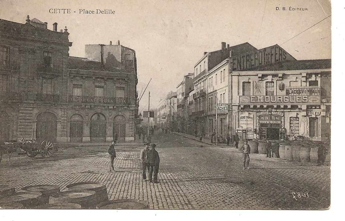 CETTE - PLACE DELILLE ( SETE ) 4 Gigean (34)